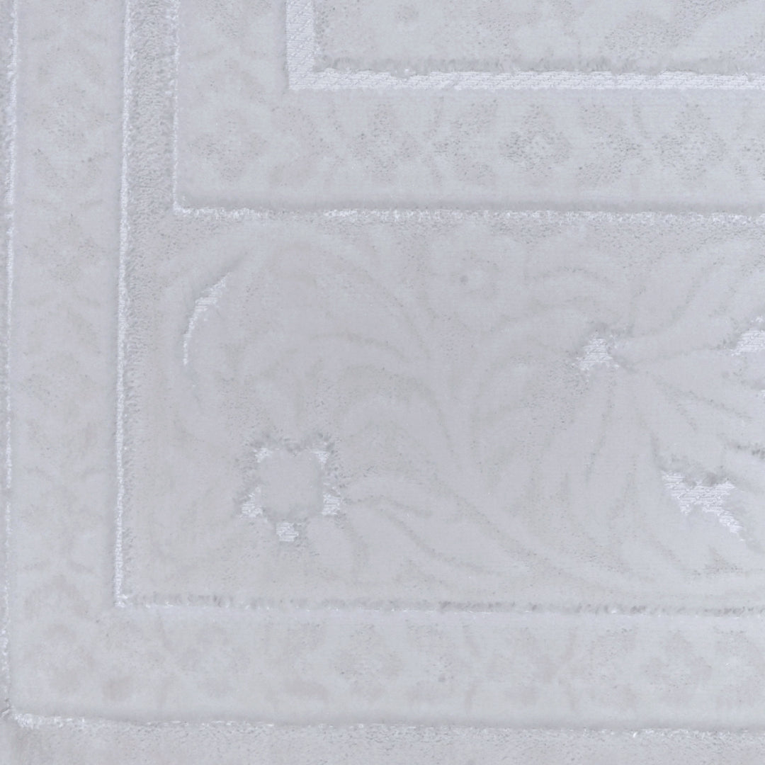 Silver Embossed Turkish Prayer Rug 2.5x4 FT