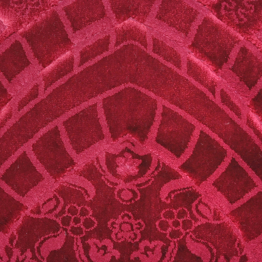 Burgundy Wine Turkish Prayer Rug 2.5x4 FT