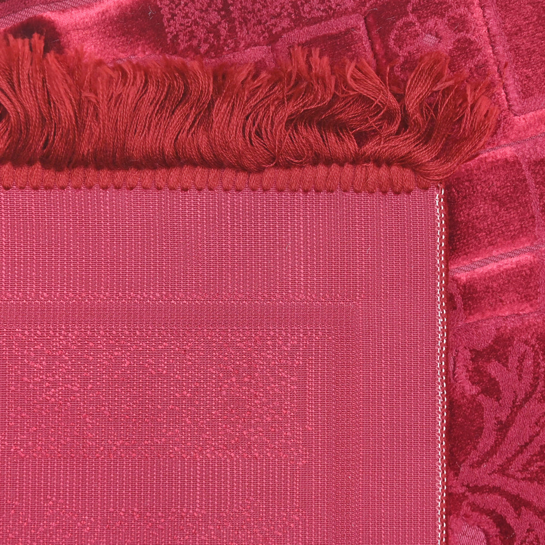 Burgundy Wine Turkish Prayer Rug 2.5x4 FT