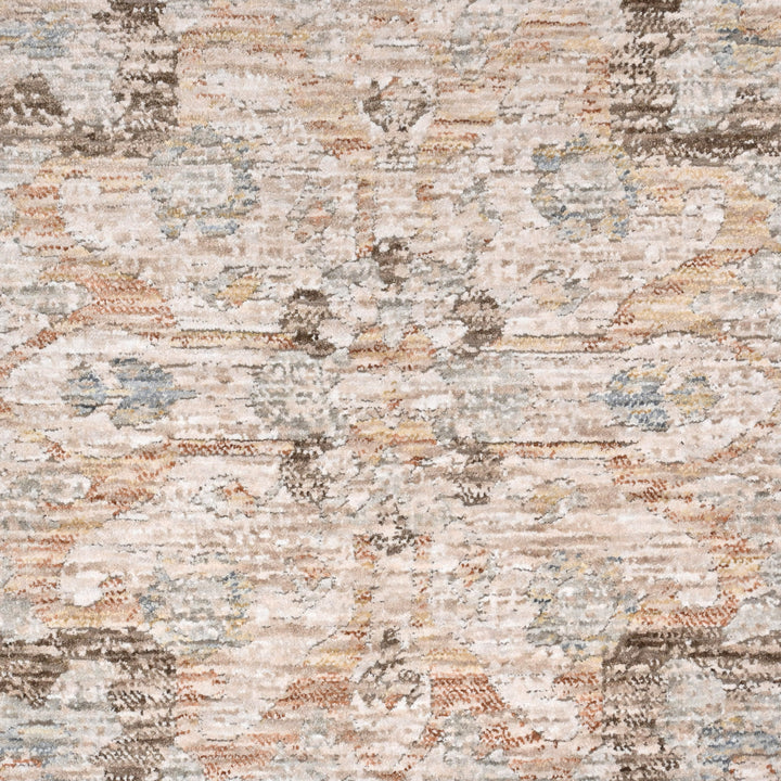 Light Beige Floral Turkish Rug 5x8 Ft