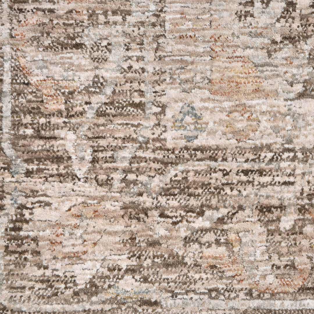 Light Beige Floral Turkish Rug 5x8 Ft