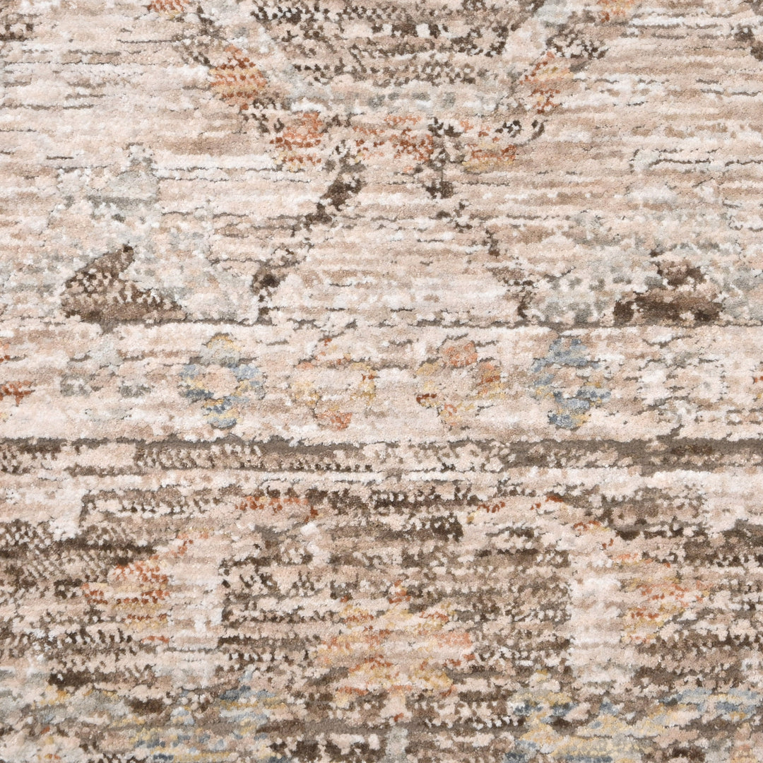 Light Beige Floral Turkish Rug 5x8 Ft