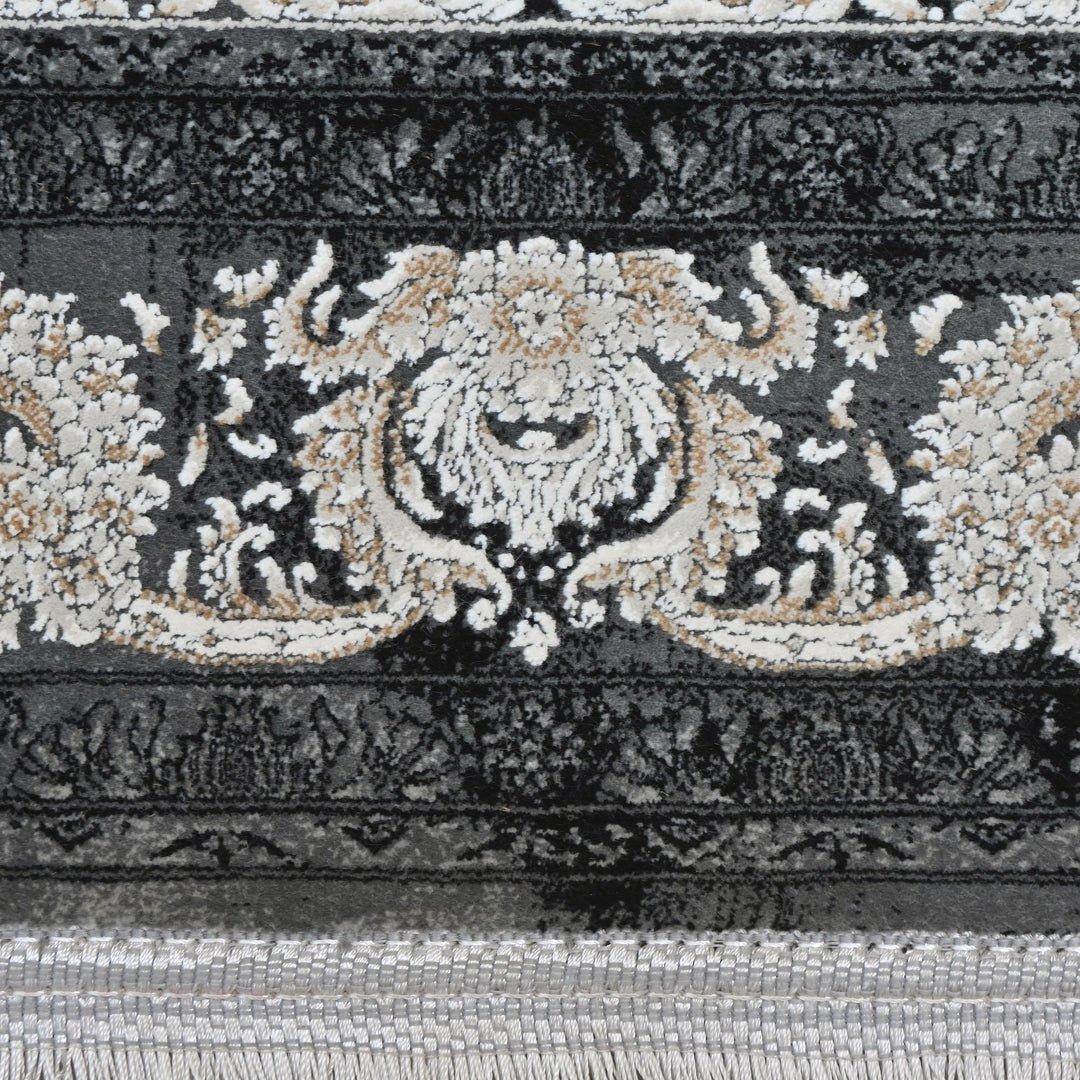 Deep Charcoal Super Persian Rug  3x5 ft