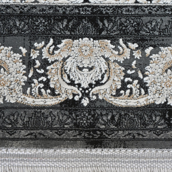 Deep Charcoal Super Persian Rug  3x5 ft