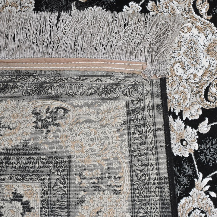 Deep Charcoal Super Persian Rug  3x5 ft