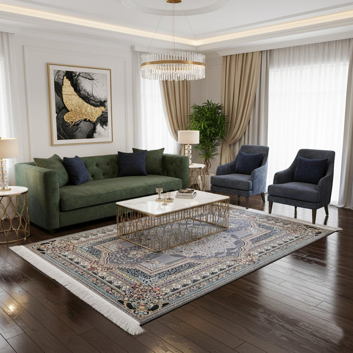 Soft Grey Super Persian Rug  3x5 ft