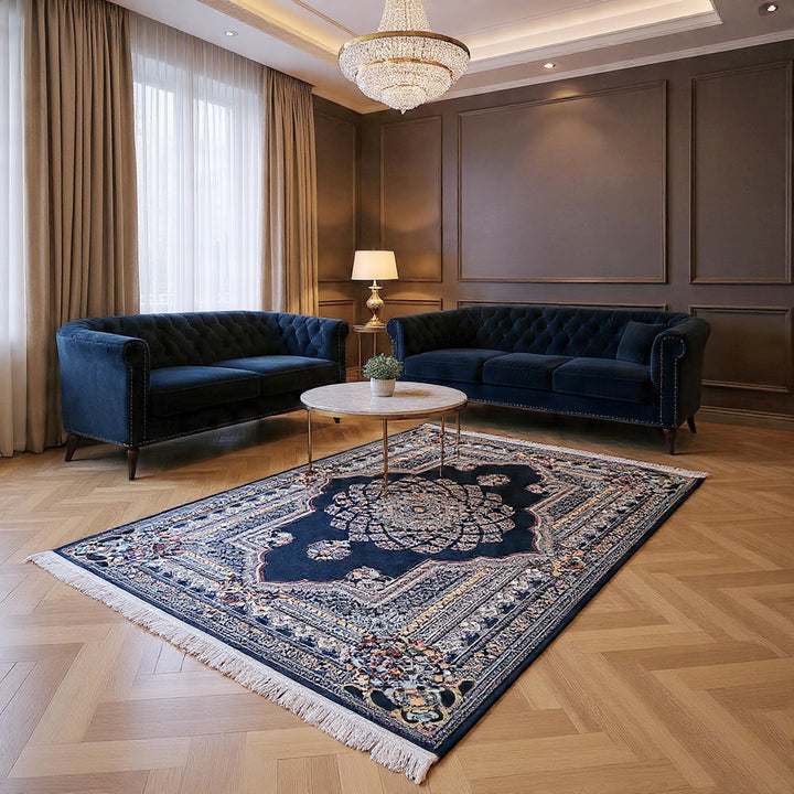 Charcoal Grey Super Persian Rug  3x5 ft