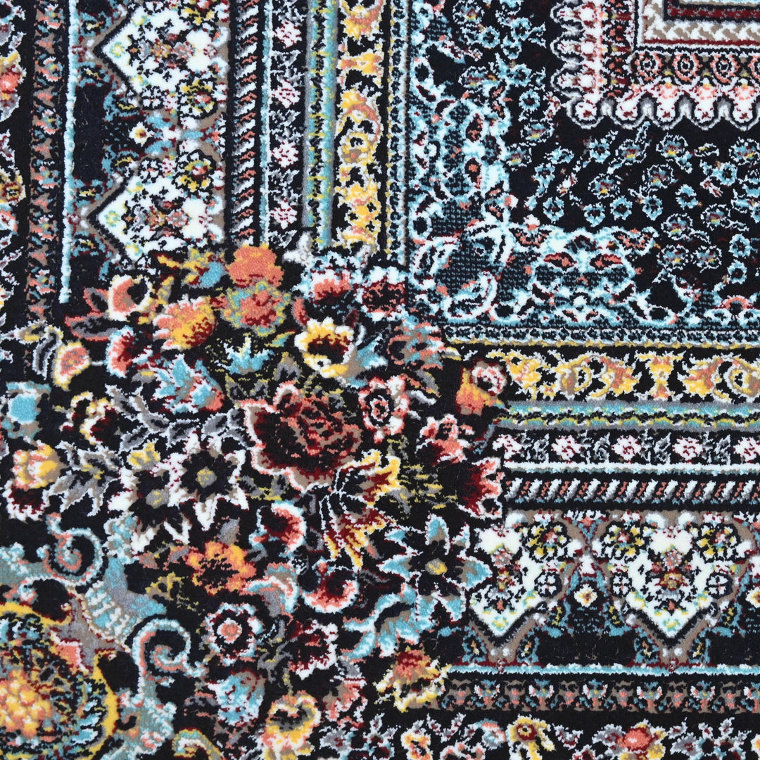 Charcoal Grey Super Persian Rug  3x5 ft