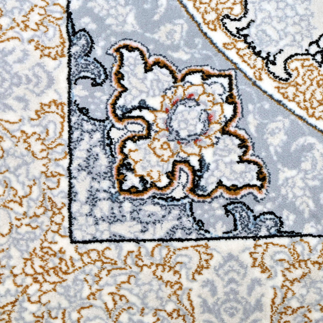 Gold & Grey Super Persian Rug  3x5 ft