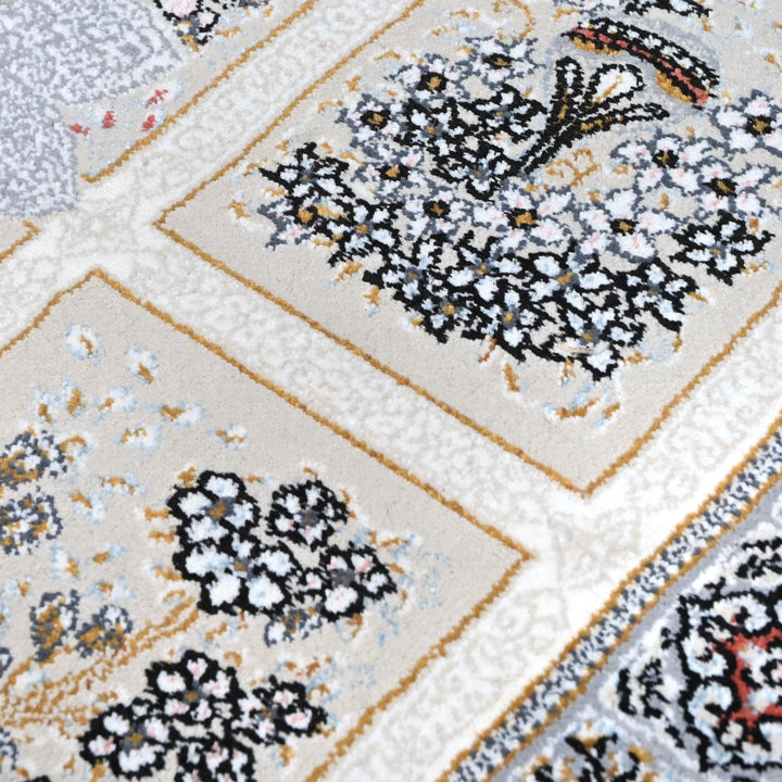 Beige & Grey Super Persian Rug  3x5 ft