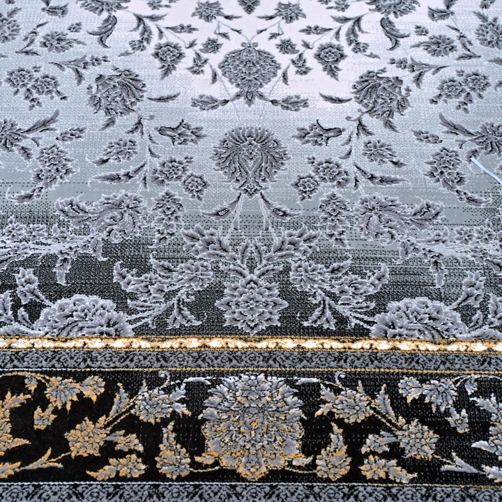 Charcoal Grey Super Persian Rug  3x5 ft