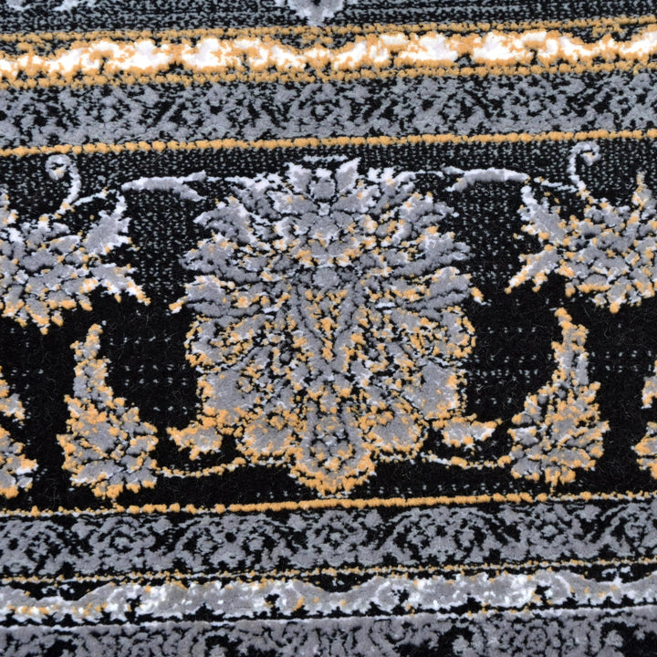 Charcoal Grey Super Persian Rug  3x5 ft