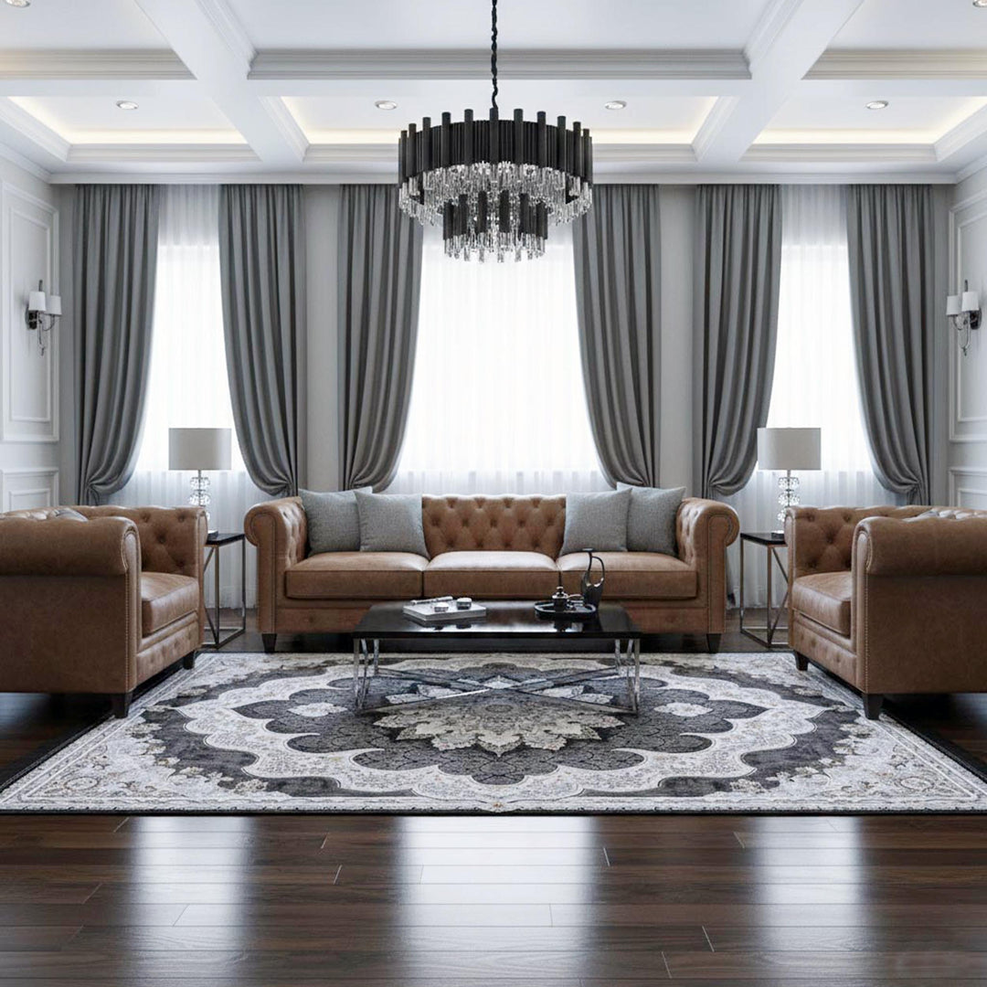 Charcoal Grey Super Persian 5x8 FT