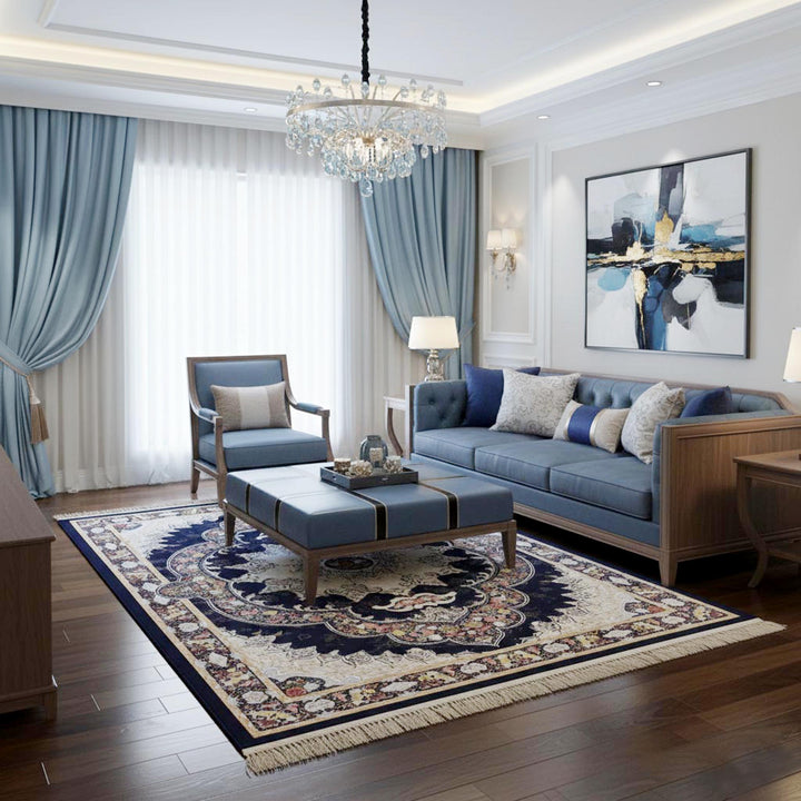 Blue & Beige Super Persian 4x6 FT