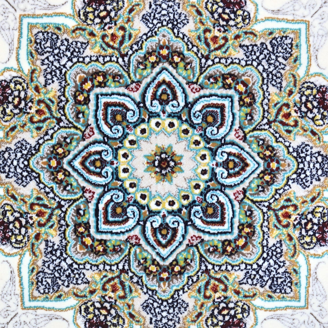 Beige & Ferozi Super Persian 4x6 FT