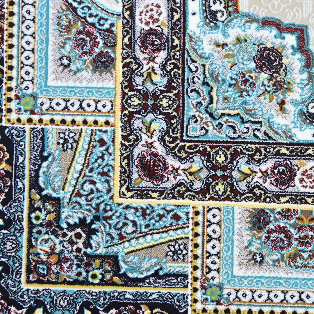 Beige & Ferozi Super Persian 4x6 FT