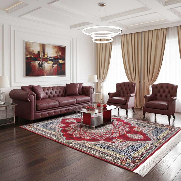 Rust and Terracotta Super Persian Rug 5x8 FT