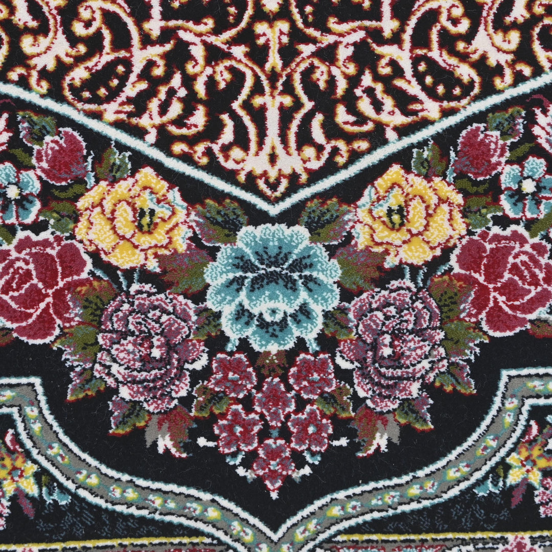 Bold turquoise Ferozi Super Persian Rug 7x10 FT