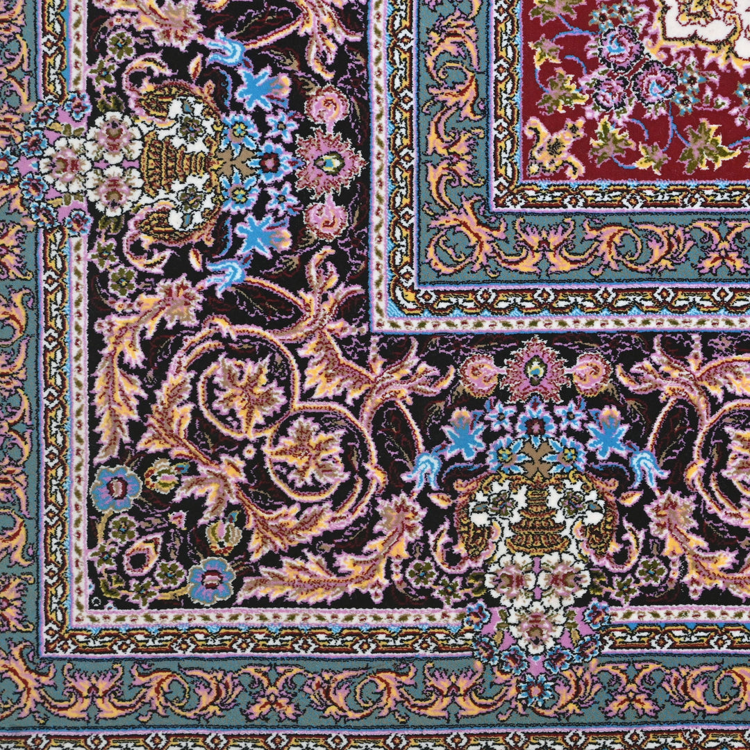 Maroon Turquoise Super Persian Rug 7x10 FT