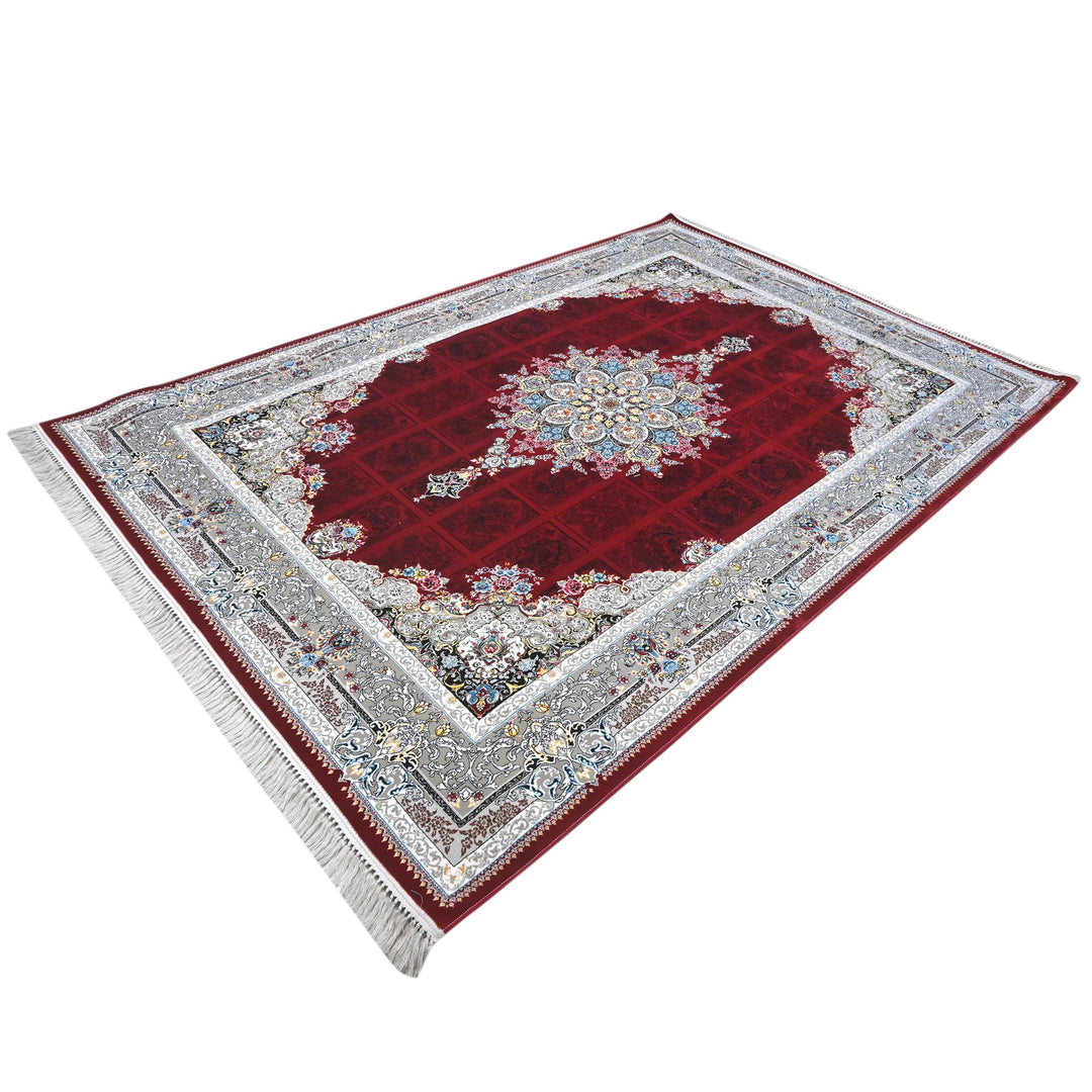 Maroon Turquoise Super Persian Rug 7x10 FT