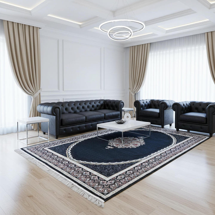 Navy Blue Super Persian Rug 7x10 FT