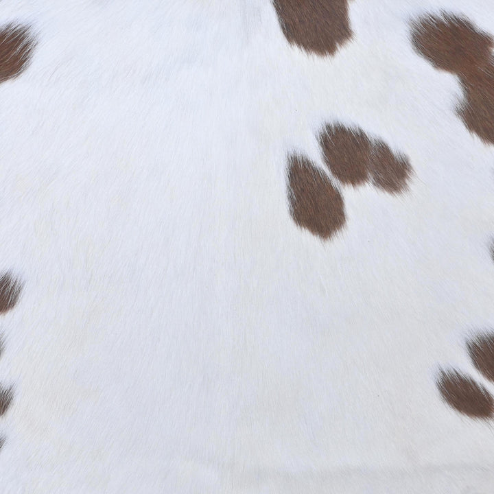Brown & White Spotted Cow Hide 5x5.5 FT