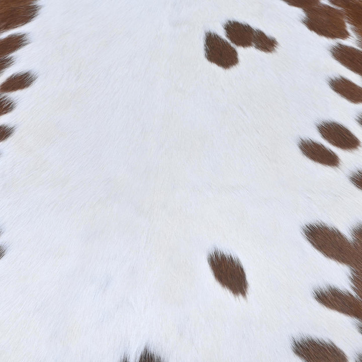 Brown & White Spotted Cow Hide 5x5.5 FT