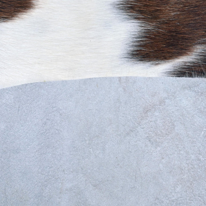 Brown & White Spotted Cow Hide 5x5.5 FT