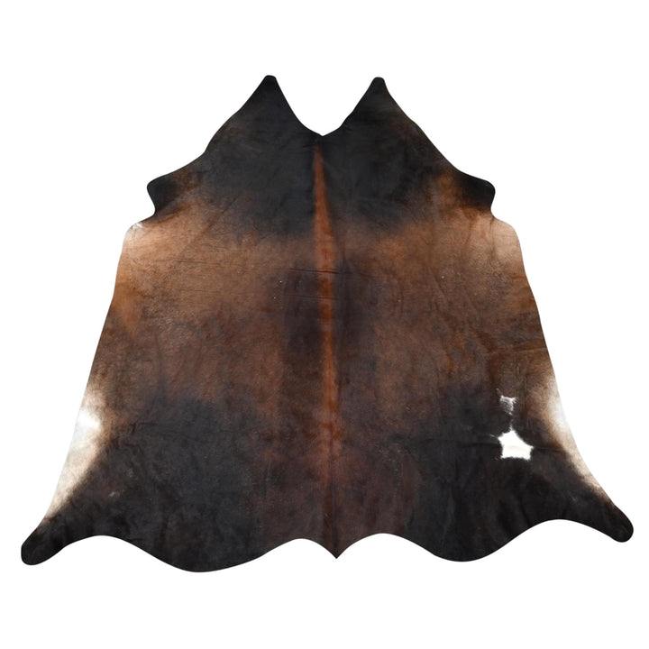 Brown & Black Cow Hide 5.5X5.5 FT