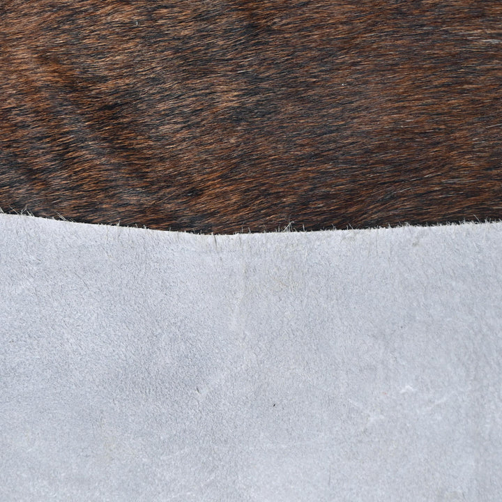Brown & Black Cow Hide 5.5X5.5 FT