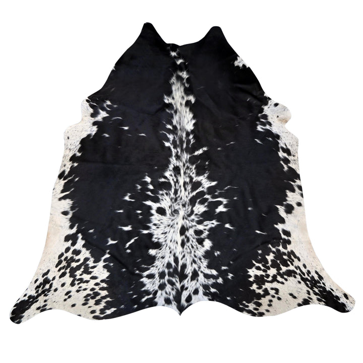 Black & White Speckled Cow Hide 5x5 FT