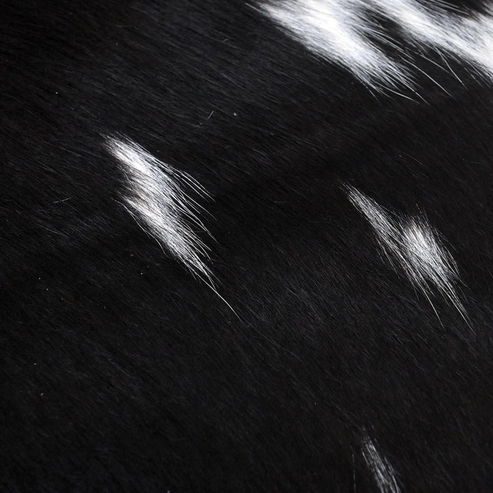 Black & White Speckled Cow Hide 5x5 FT