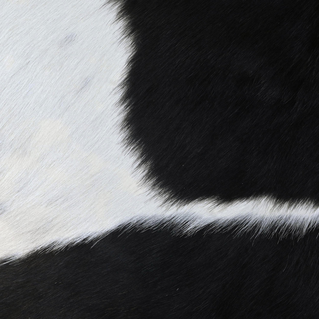 Panda Print Cowhide Rug 4.5x4.5 FT