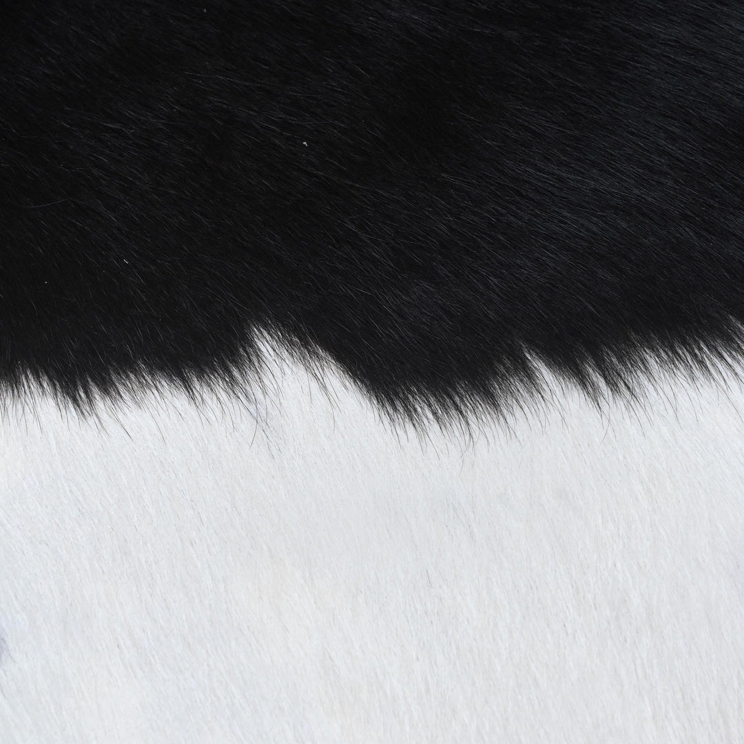 Panda Print Cowhide Rug 4.5x4.5 FT