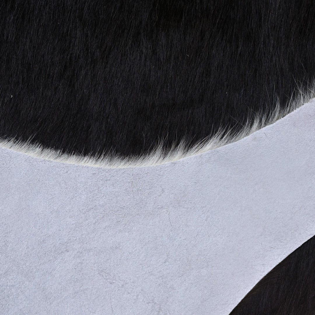 Panda Print Cowhide Rug 4.5x4.5 FT