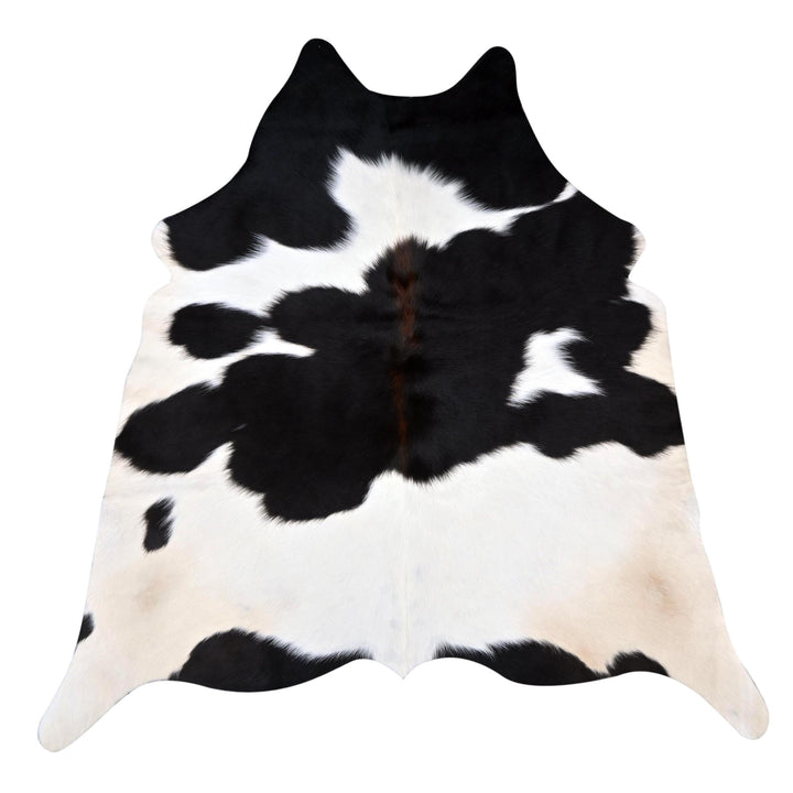 Panda Print Cowhide Rug 4X4 FT