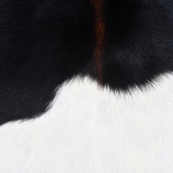 Panda Print Cowhide Rug 4X4 FT