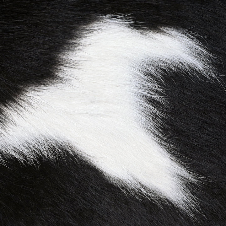 Panda Print Cowhide Rug 4X4 FT