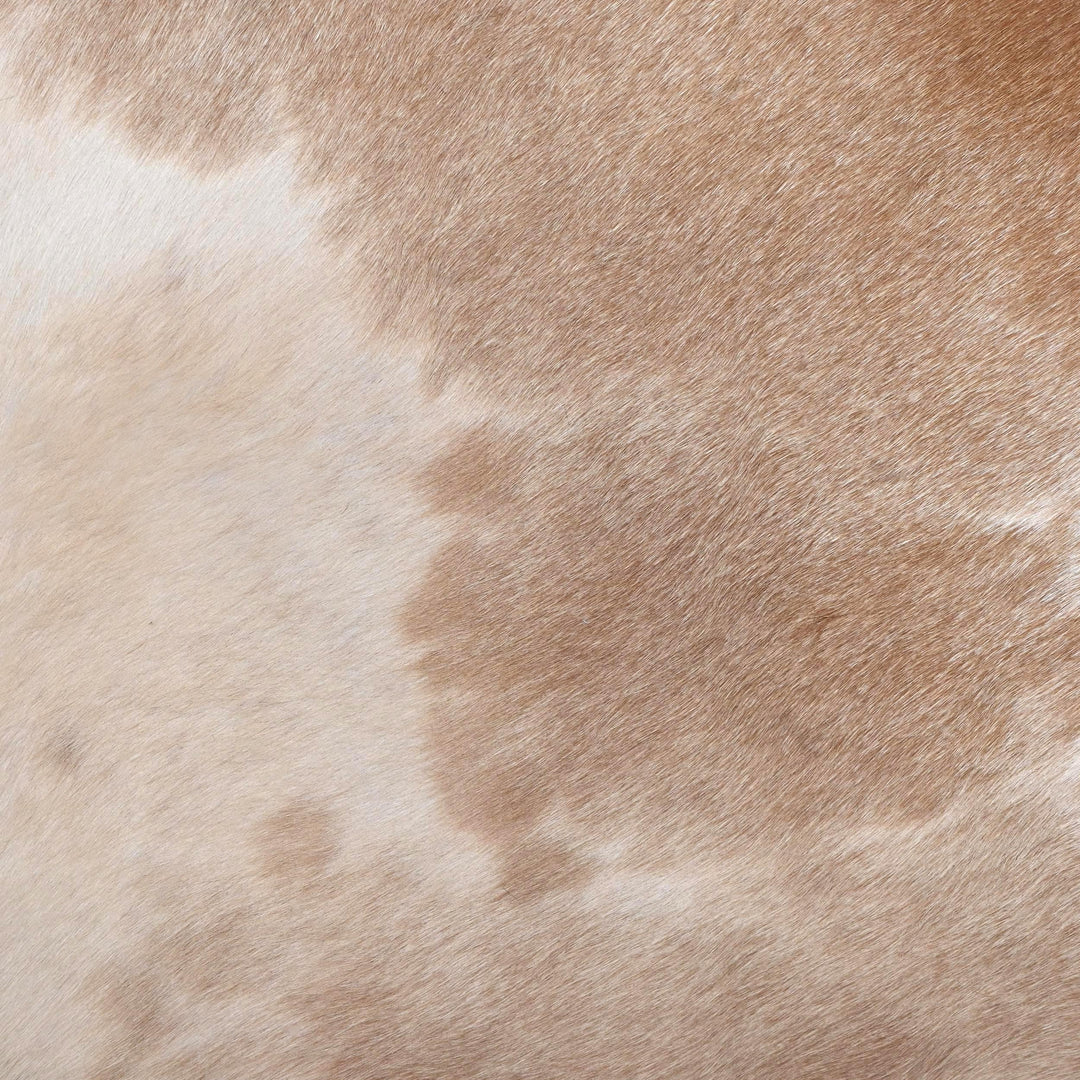 Beige & White Cow Hide 5x5 FT