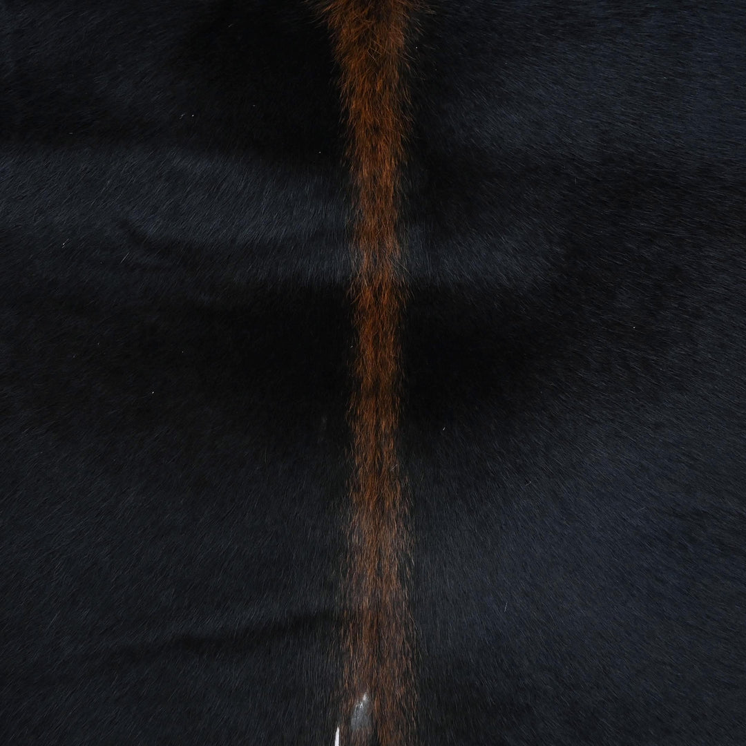 Panda Print Cowhide Rug 4X4.5 FT