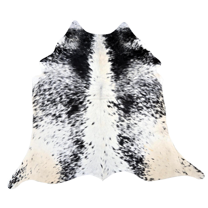 Black & White Speckled Cow Hide 5x5.5 FT