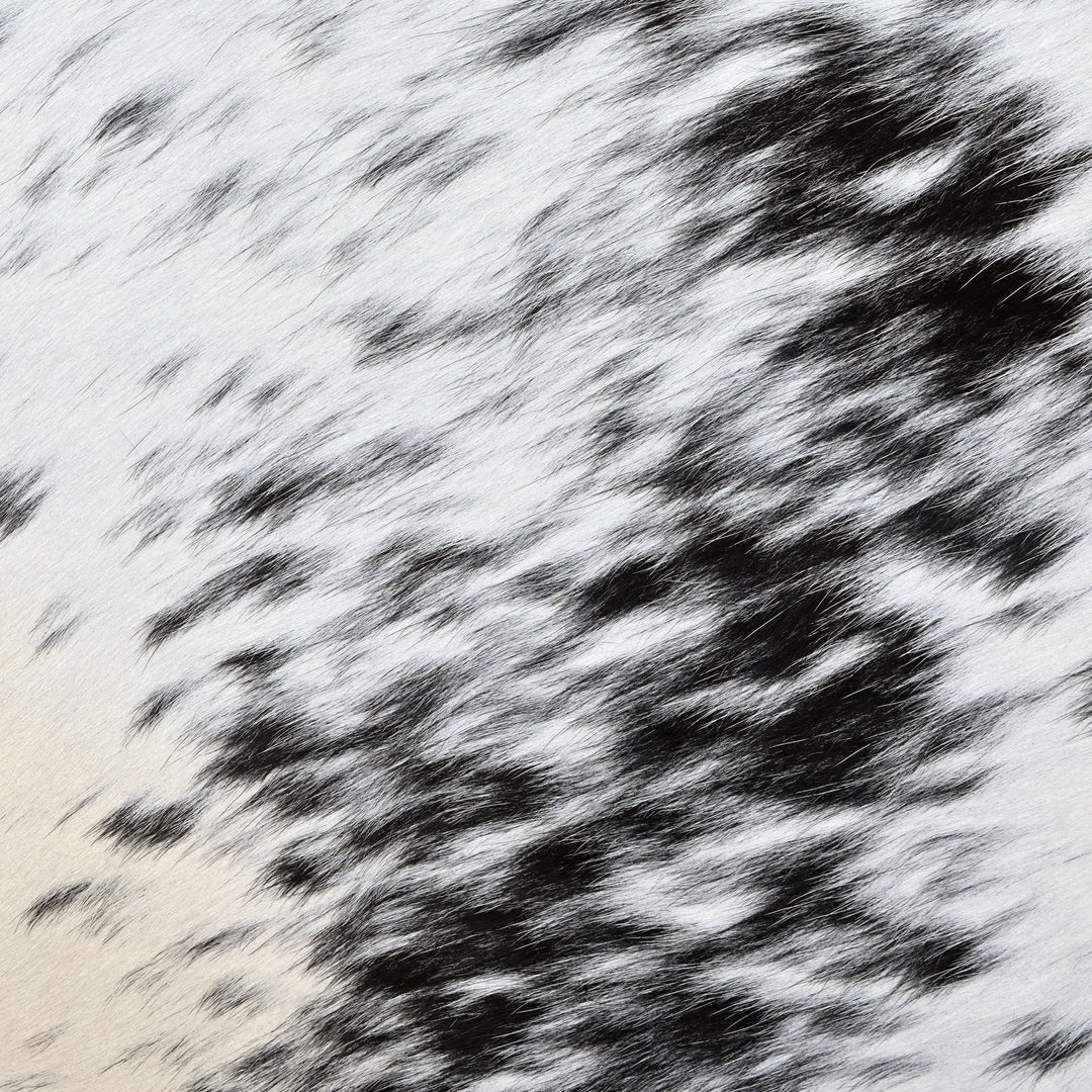 Black & White Speckled Cow Hide 5x5.5 FT