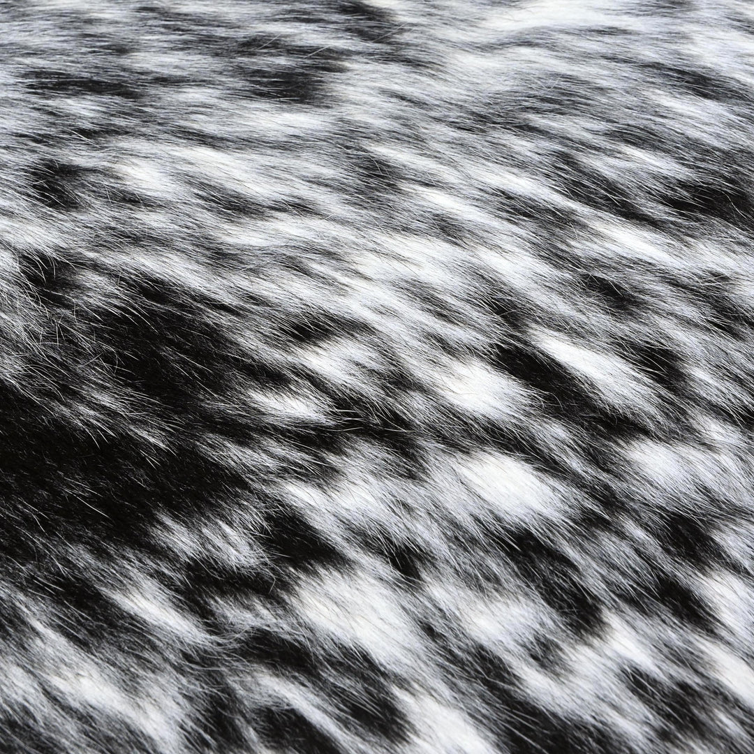 Black & White Speckled Cow Hide 5x5.5 FT