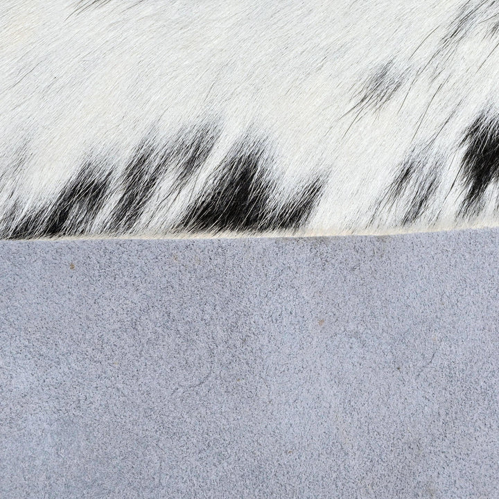 Black & White Speckled Cow Hide 5x5.5 FT