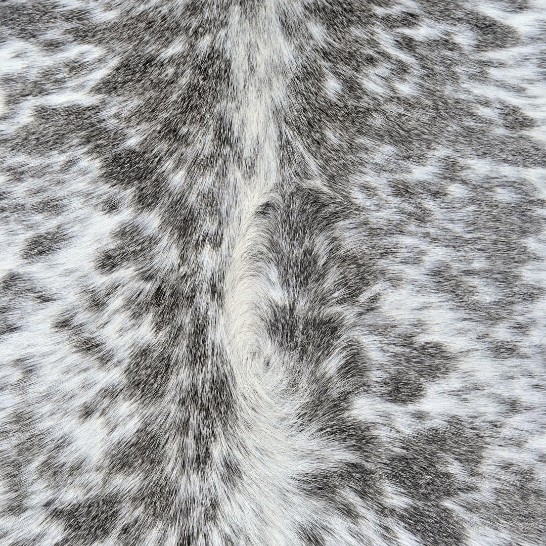 Brazilian Grey & White Speckled Cow Hide 5x5.5 FT