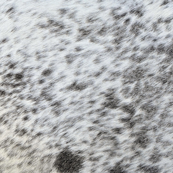 Brazilian Grey & White Speckled Cow Hide 5x5.5 FT