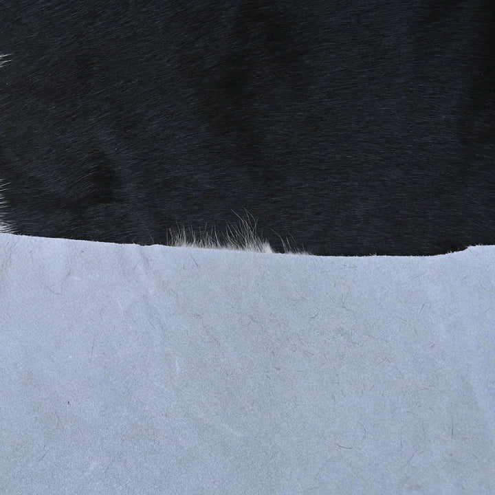 Panda Print Cowhide Rug 4X4.5 FT