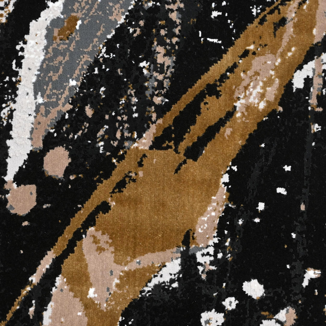 Beige Abstract Turkish Rug 4x6 FT