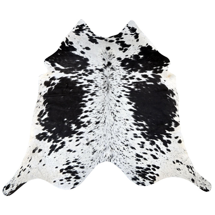 White & Black Spotted Cowhide 5.5X5.5 FT