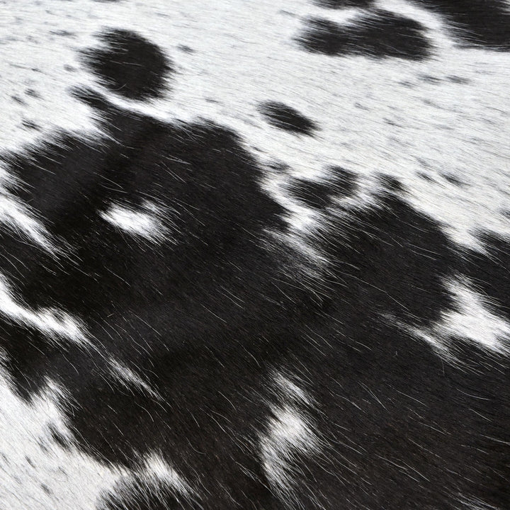 White & Black Spotted Cowhide 5.5X5.5 FT